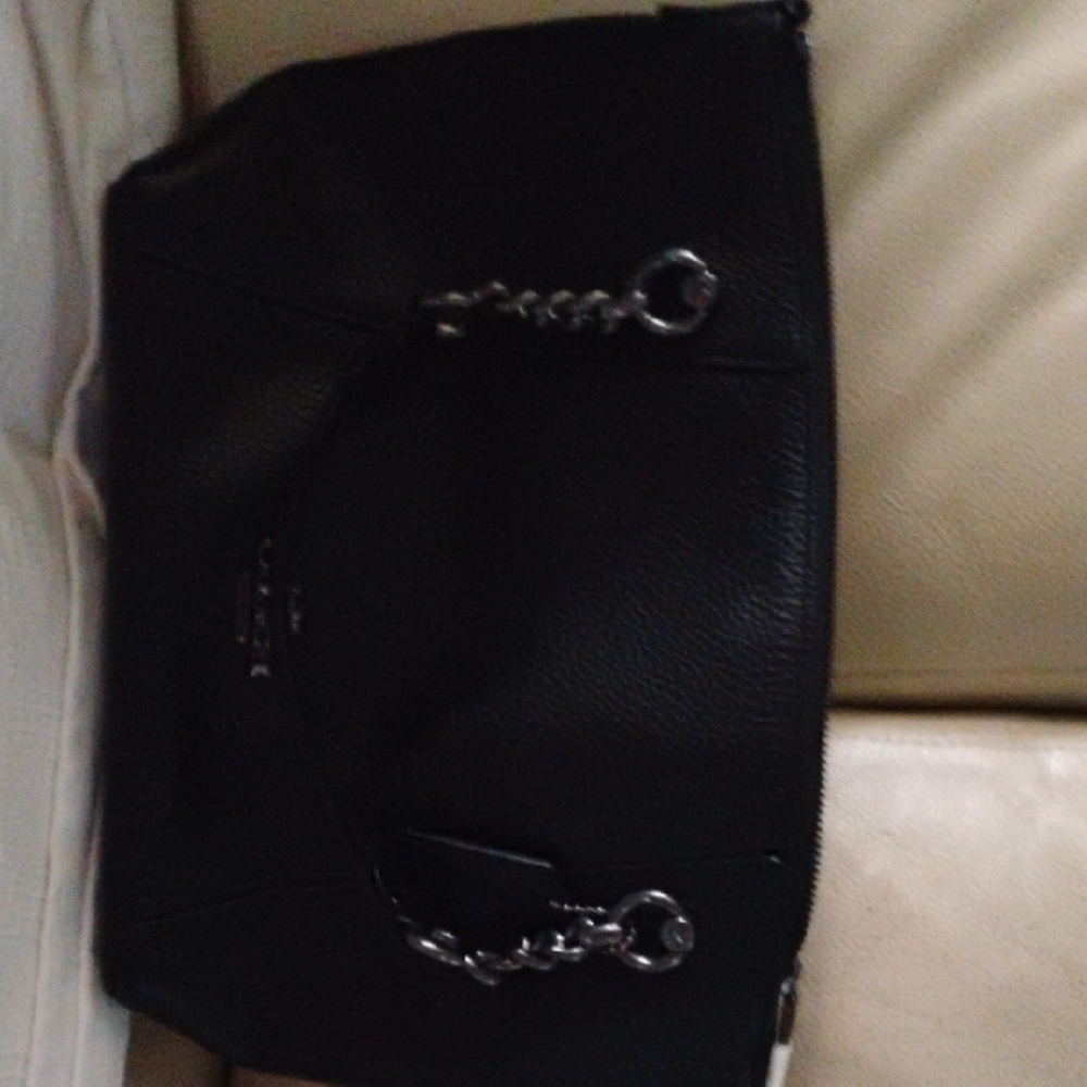Coach Black Leather Handbag c8317